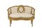 Sofa aus Vergoldetem Holz im Übergangsstil, 1900er 13