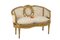 Transition Style Sofa in Giltwood, 1900s 10