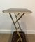 French Mahogany, Faux-Bamboo & Gilt Metal Side Table with Magazine Rack, 1970s 3