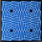 Tribut an Vasarely 6 blau 1972 1