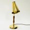 Oak and Brass Table Lamp from Asea, Sweden, 1950s, Image 7