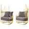 Gold & Silver 2 Cage Armchair 1