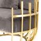 Gold & Silver 2 Cage Armchair, Image 8