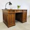 Antique Oak Railway Office Desk 4