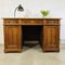 Antique Oak Railway Office Desk 8