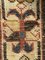 19th-Century Dark Blue & White Boteh and Birds Caucasus Runner Rug, 1890s 15