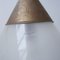 Antique French Conical 2-Tone Pendant Light 6