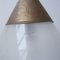 Antique French Conical 2-Tone Pendant Light, Image 6