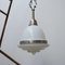 French Stepped Opaline Glass Pendant Light 1