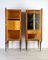 Vintage Inlaid Wood Bedroom Cabinets, 1950s, Set of 2, Image 2