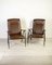 Vintage Metal and Leather Chairs, 1970s, Set of 2, Image 1
