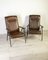 Vintage Metal and Leather Chairs, 1970s, Set of 2 8