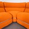 Vintage Modular Sofa in Earthenware-Colored Boucle, 1970s, Set of 4 4