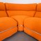 Vintage Modular Sofa in Earthenware-Colored Boucle, 1970s, Set of 4, Image 4