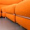 Vintage Modular Sofa in Earthenware-Colored Boucle, 1970s, Set of 4 5