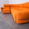 Vintage Modular Sofa in Earthenware-Colored Boucle, 1970s, Set of 4 6