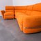 Vintage Modular Sofa in Earthenware-Colored Boucle, 1970s, Set of 4, Image 6