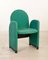 Chaises Vintage en Tissu Vert de Gufram, 1980s, Set de 2 2