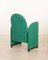 Vintage Stühle mit Grünem Bezug von Gufram, 1980er, 2er Set 4