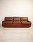 Vintage Albion Sofa and Chairs in Leather from Saporiti Italia, 1980s, Set of 3 2