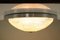 Xl Vintage Austrian Glass & Aluminum Flush Mount, 1960 3