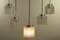Lámparas colgantes MCM vintage de vidrio tubo de Doria Leuchten, años 60. Juego de 5, Imagen 2