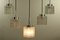 Vintage Glass Tube Pendant MCM Lamps from Doria Leuchten, 1960s, Set of 5 2