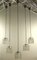 Lámparas colgantes MCM vintage de vidrio tubo de Doria Leuchten, años 60. Juego de 5, Imagen 5