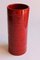 Red Cylindrical Ceramic Vase by Aldo Londi for Bitossi, Italy 4