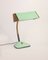 Vintage Modern Table Lamp in Brass & Green Metal 1