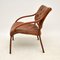 Vintage Scandinavian Bentwood & Leather Armchairs, Set of 2 6