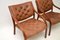 Vintage Scandinavian Bentwood & Leather Armchairs, Set of 2 4