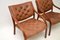 Vintage Scandinavian Bentwood & Leather Armchairs, Set of 2, Image 4