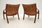 Vintage Scandinavian Bentwood & Leather Armchairs, Set of 2 13