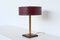 Lampe de Bureau en Cuir Rouge par Jacques Adnet, France, 1960 2