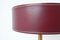Red Leather Clad Table Lamp by Jacques Adnet, France, 1960 7