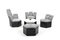 Modular Seating Group by Illum Wikkelsø for CFC Silkeborg, 1970s, Set of 5, Image 1