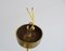 Round Ceiling Lamp in Glass and Brass, Germany 1950 9