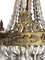 Französische Empire Kronleuchter aus Kristallglas & vergoldeter Bronze, 2er Set 3