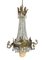 Französische Empire Kronleuchter aus Kristallglas & vergoldeter Bronze, 2er Set 5