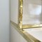 Mid-Century Beige Brass & Glass Display Cabinet by Renato Zevi, 1970s 4