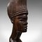 Antique African Ornamental Hand-Carved Ebony Female Bust, 1900s, Image 8