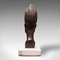 Antique African Ornamental Hand-Carved Ebony Female Bust, 1900s, Image 7