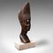 Antique African Ornamental Hand-Carved Ebony Female Bust, 1900s 1