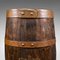 Antique English Victorian Oak Coopered Barrel Stick Stand, Image 10