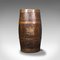 Antique English Victorian Oak Coopered Barrel Stick Stand 2