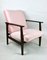 Vintage Pink Velvet Lounge Chair, 1970s 1