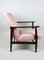 Vintage Pink Velvet Lounge Chair, 1970s 8