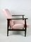 Vintage Pink Velvet Lounge Chair, 1970s, Image 8