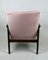 Vintage Pink Velvet Lounge Chair, 1970s, Image 4